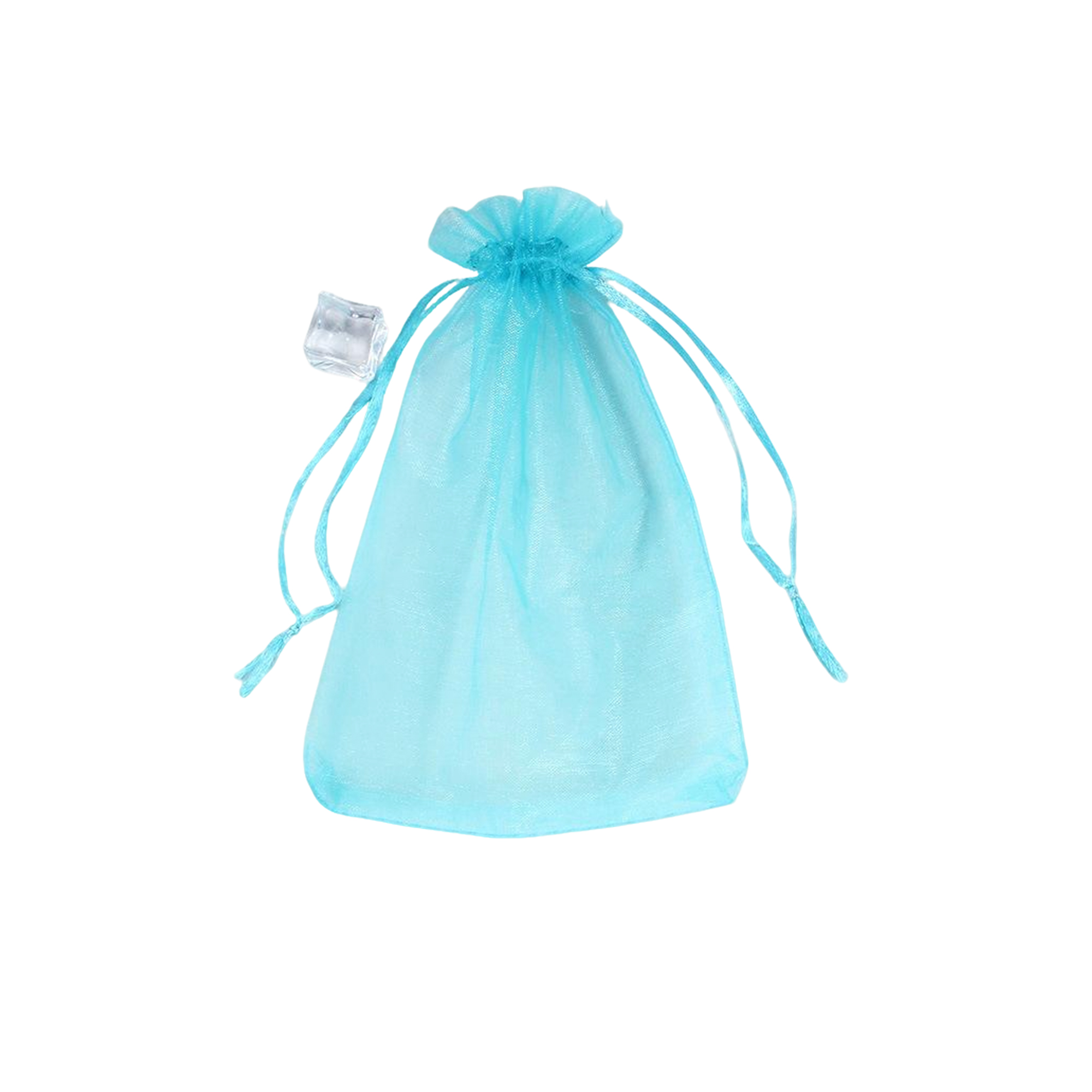 Organza Drawstring Mesh Bag 4" x 6" Sheer Favor Pouch 25