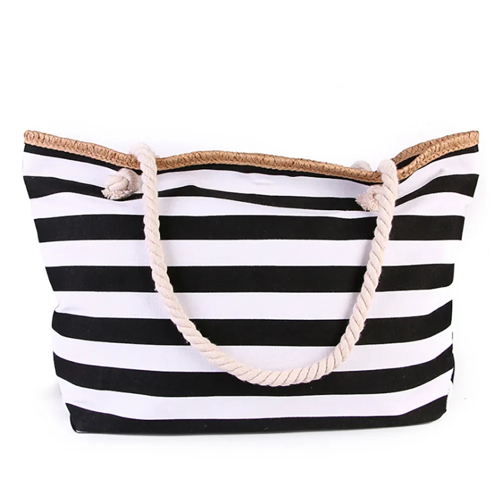 Stripe Canvas Bag, custom tote bag with logo imprint 3