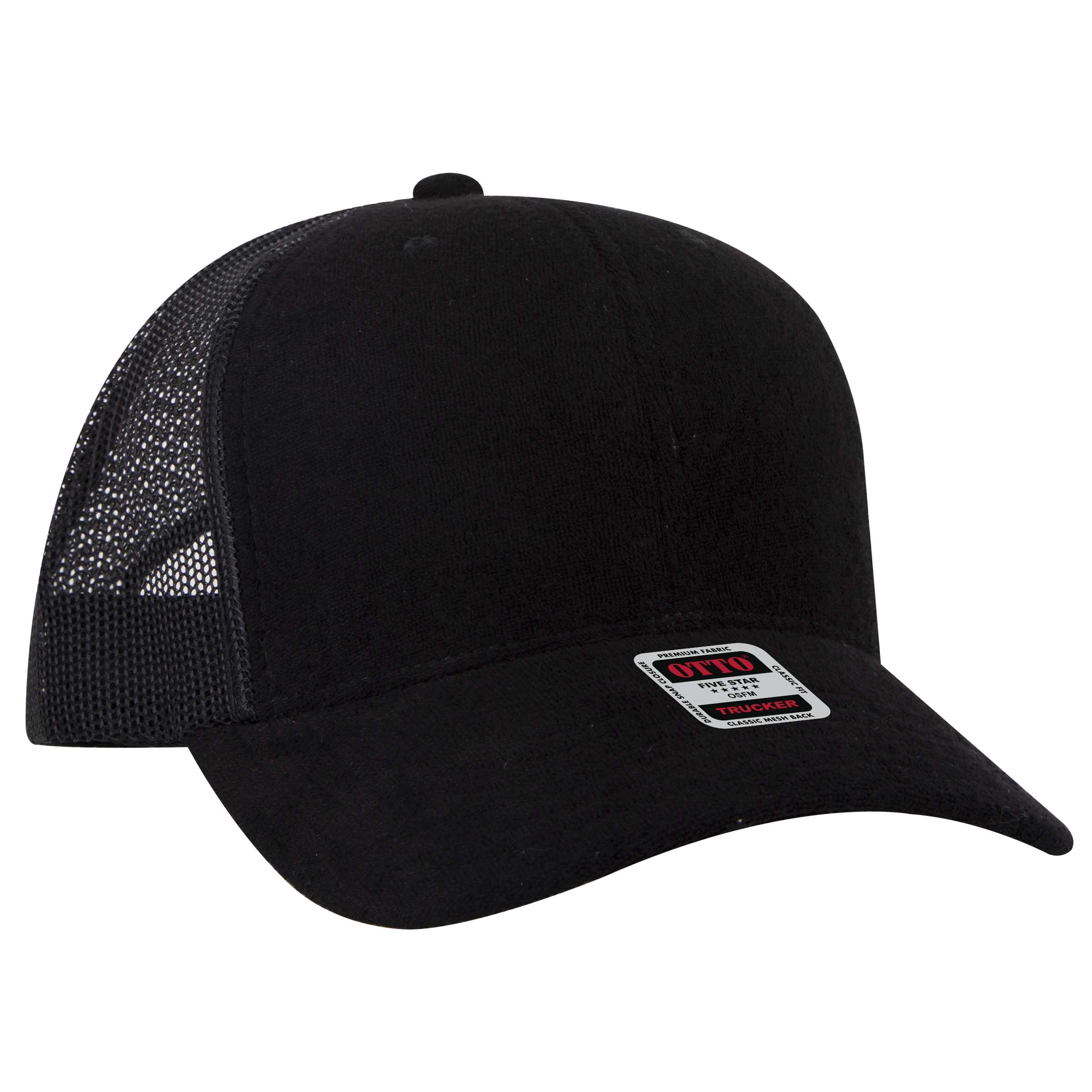 OTTO CAP® 6 Panel Mid Profile Mesh Back Trucker Hat 65