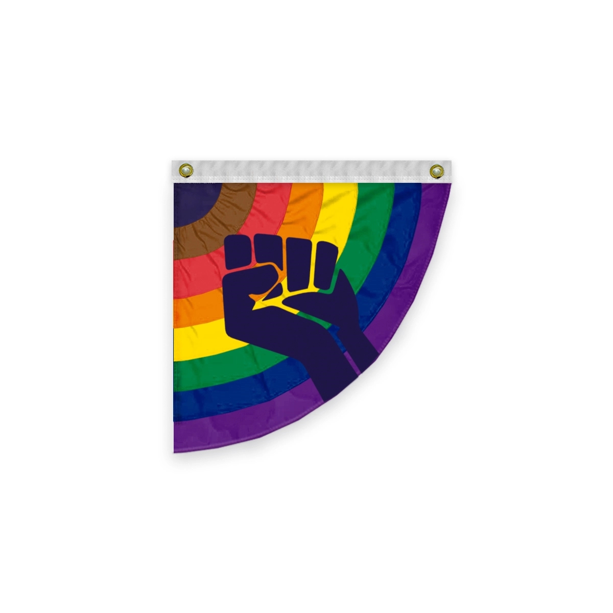 3'x3' POC with fist Pleated Half Fan- Right Side 1