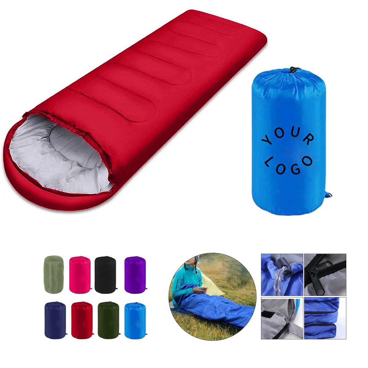 Portable Adult Sleeping Bag for Hiking and Trips 6