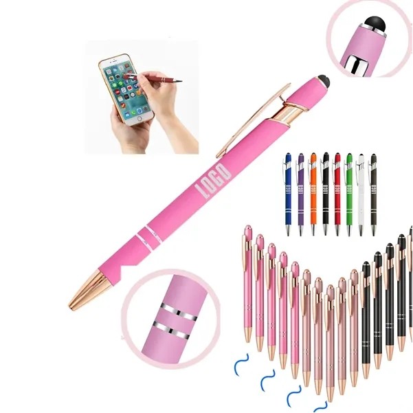 Pink Pen With Soft Rubberized Grip 3