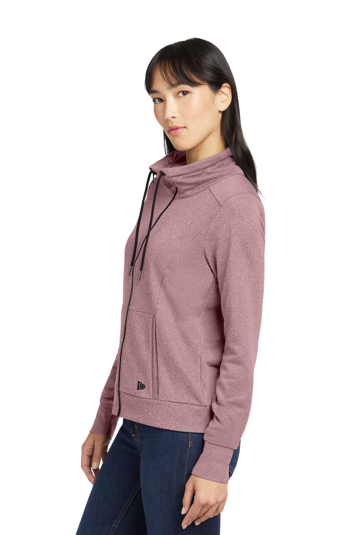 New Era Women's Performance Terry Full-Zip Cowl LNEA530 31
