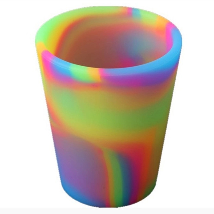 Colorful Silicone Unbreakable Wine Glasses Stemless Cup 1