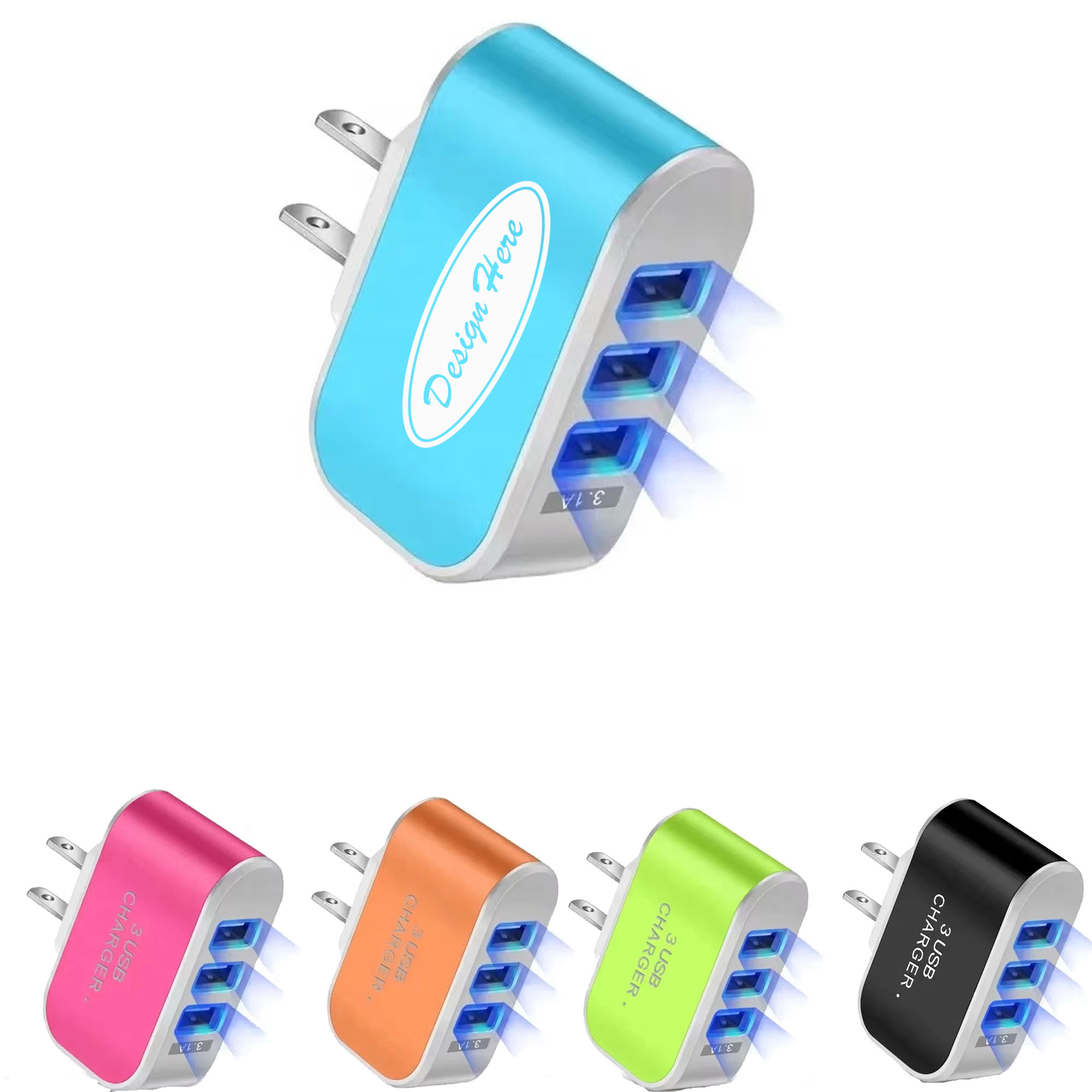 Compact USB Charger for Phones & Tablets - Versatile Design 4