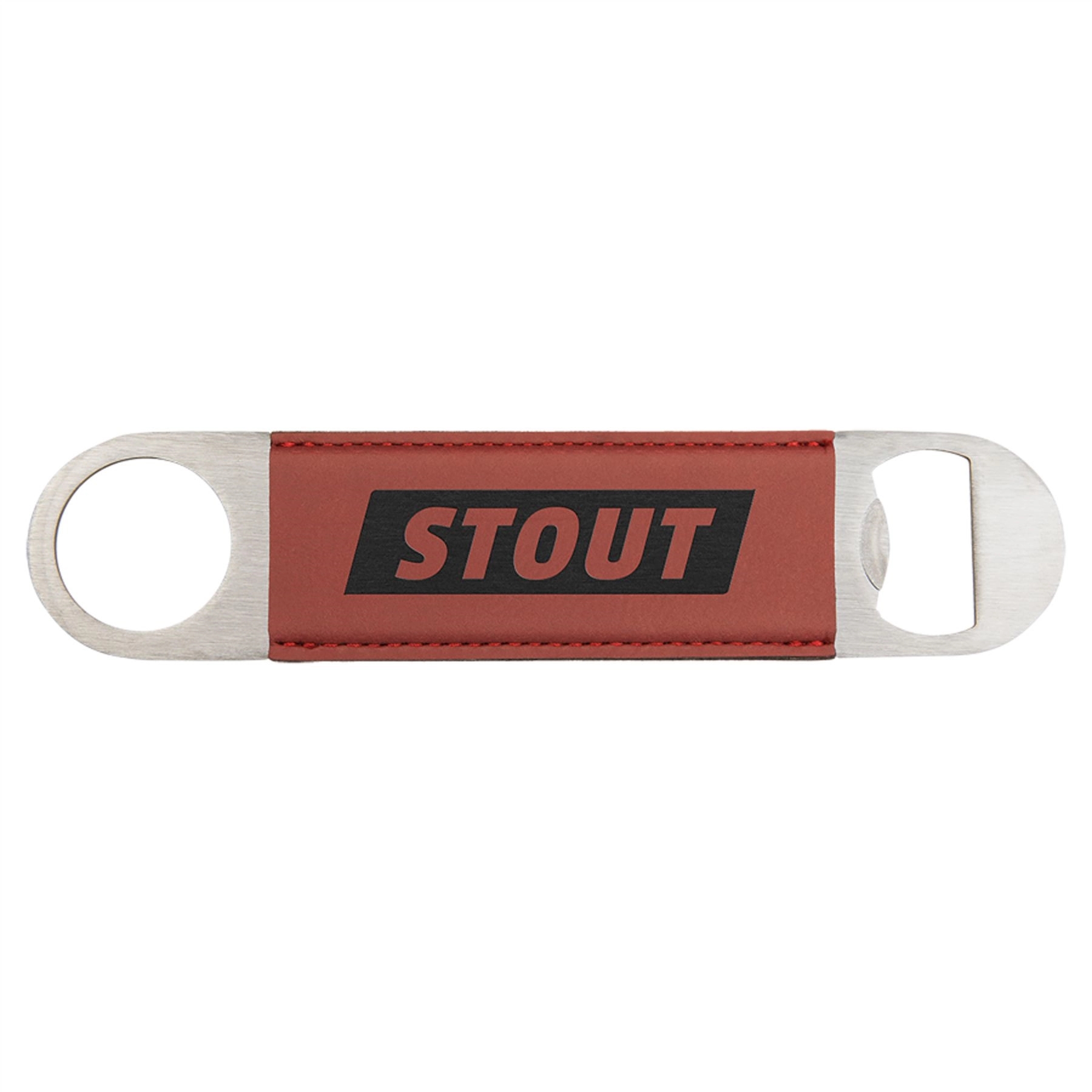 Rose Red Laserable Leatherette Bottle Opener 1