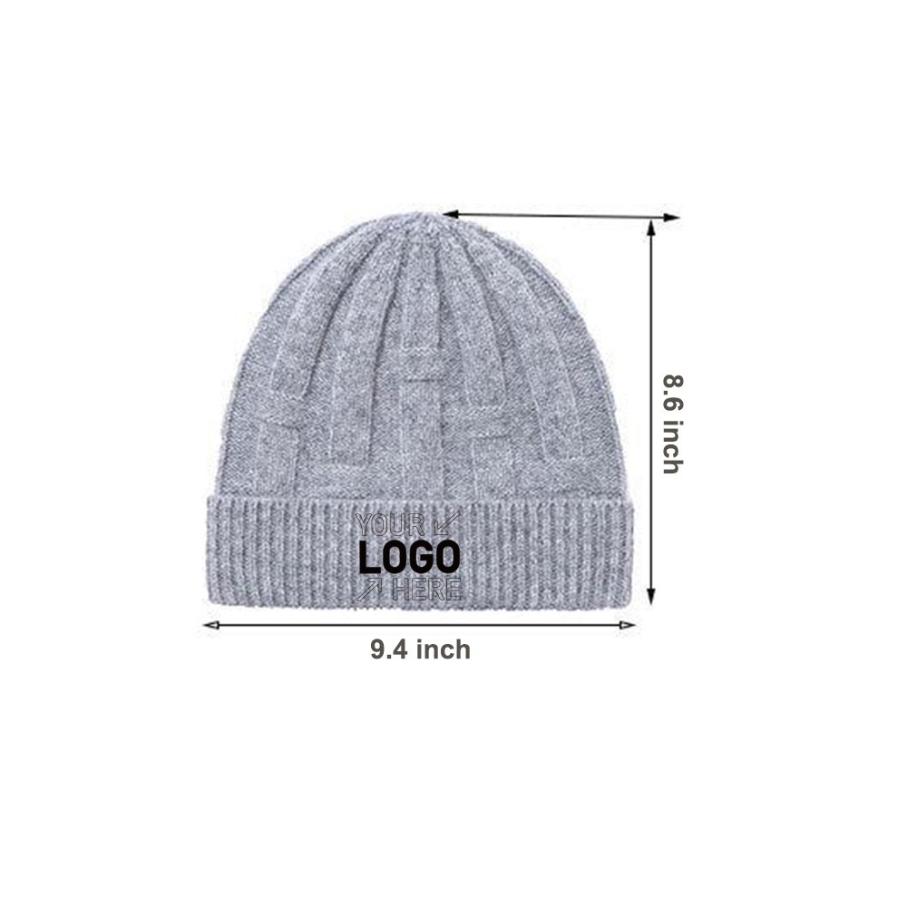 Pure wool knitted hat men's three-dimensional hat 4