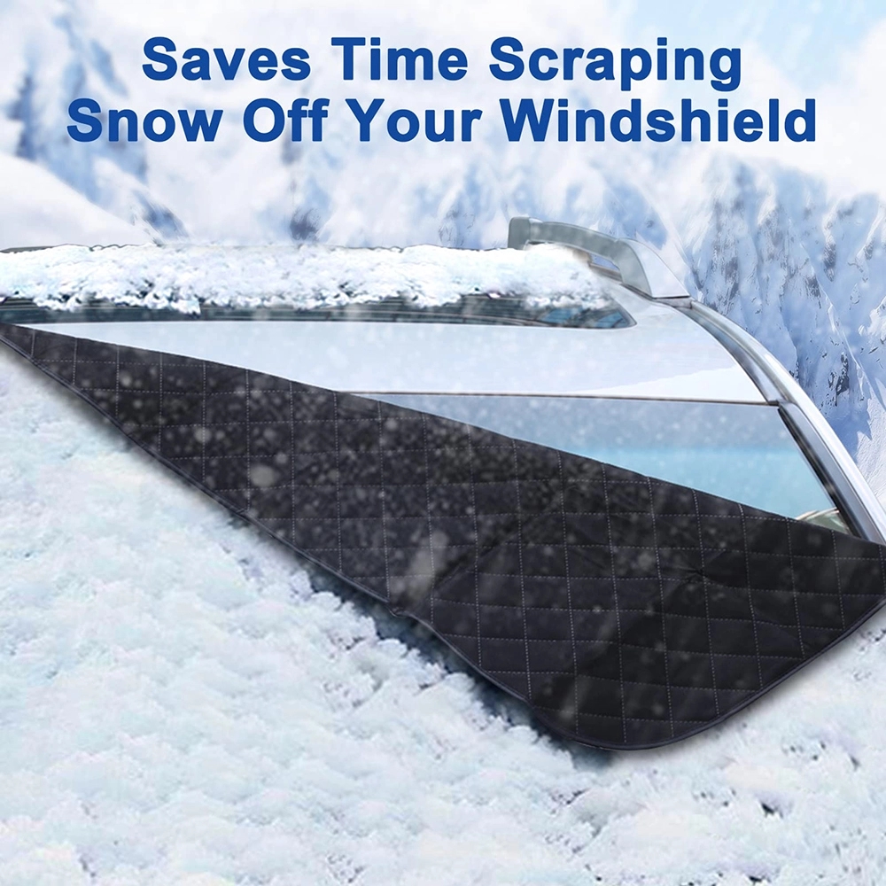 Extra Thick 4 Layers Auto Windshield Cover for Snow and Sun 7