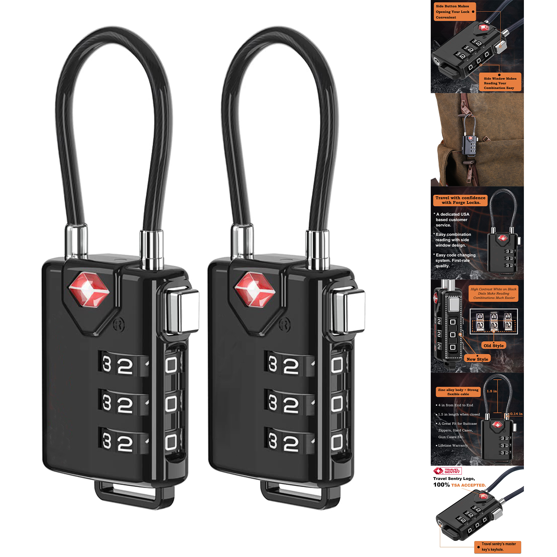 Cable Luggage Locks 2