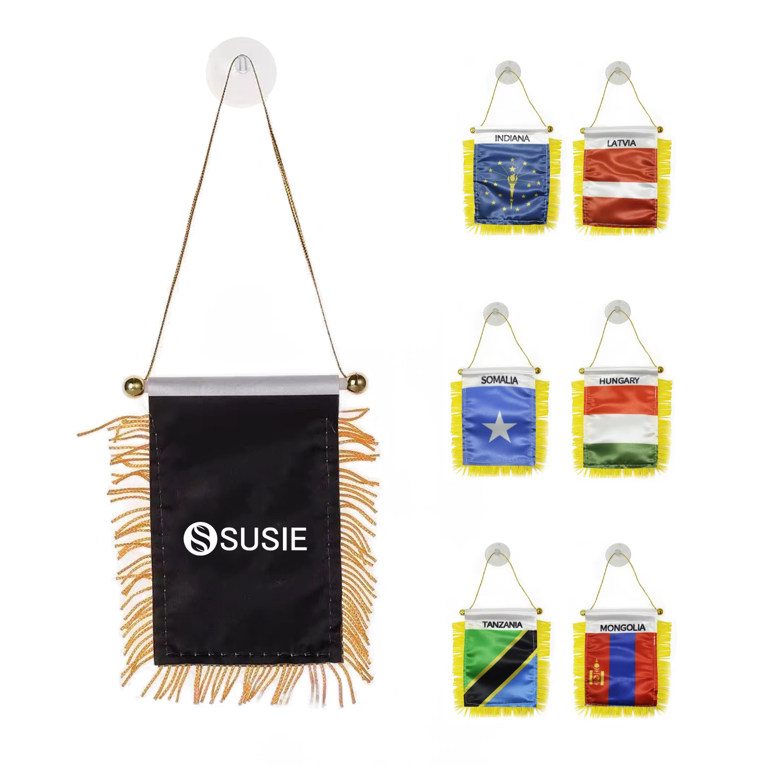 Custom Mini Country Pennant Flag 2