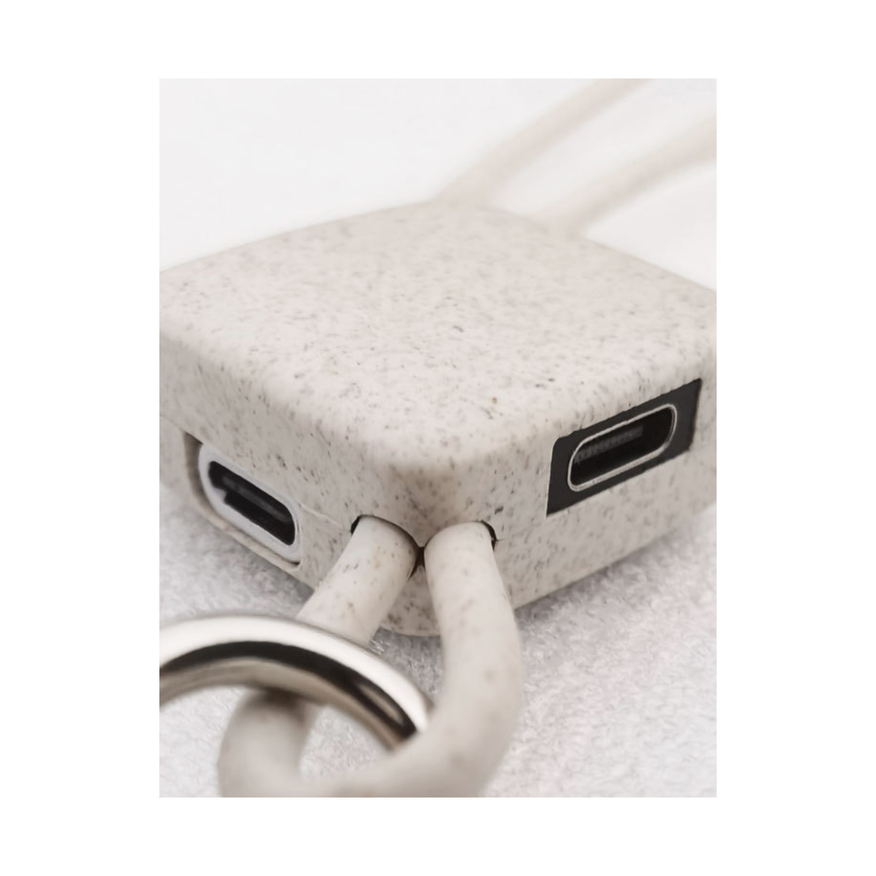 Eco Wheat Straw 4 in 1 Cable Keychain 3