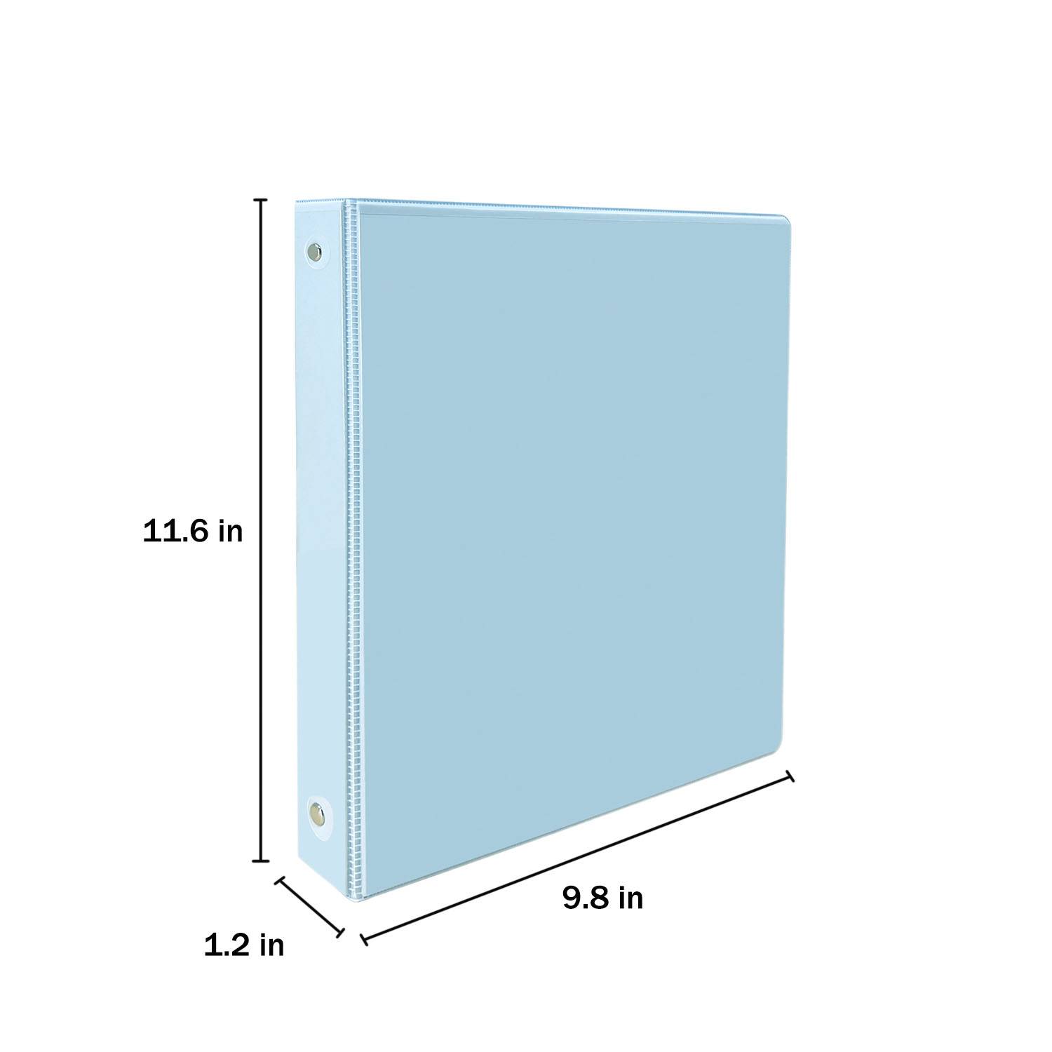 A4 3 Ring Plastic Binder w/ Pockets for Office 7