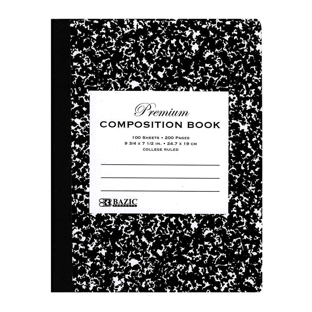 Marbled Composition Notebooks - 100 Sheets College Ruled 2
