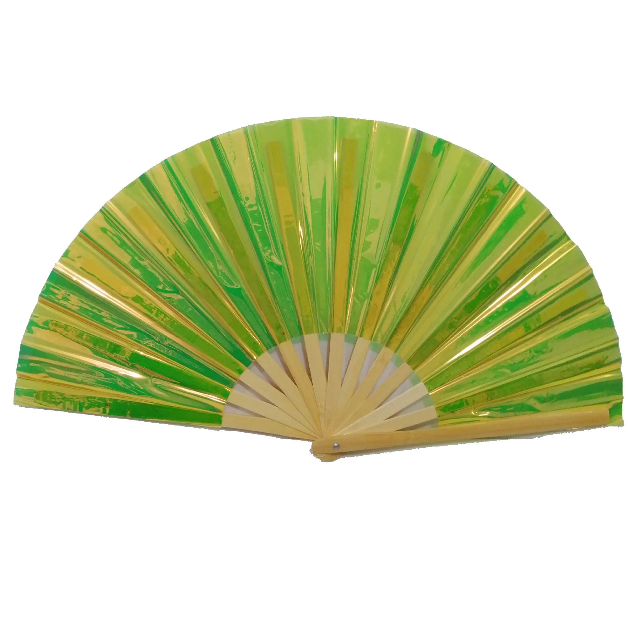 PCV Laser Film Large Bamboo Fan 21