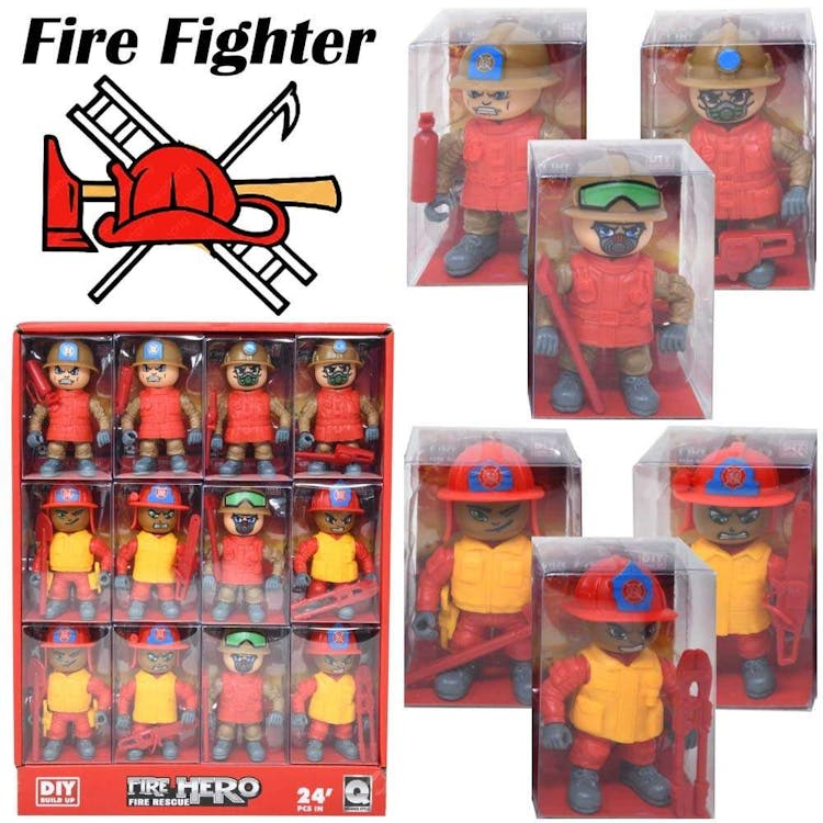 Fire Fighter Toy Figures 3" 2
