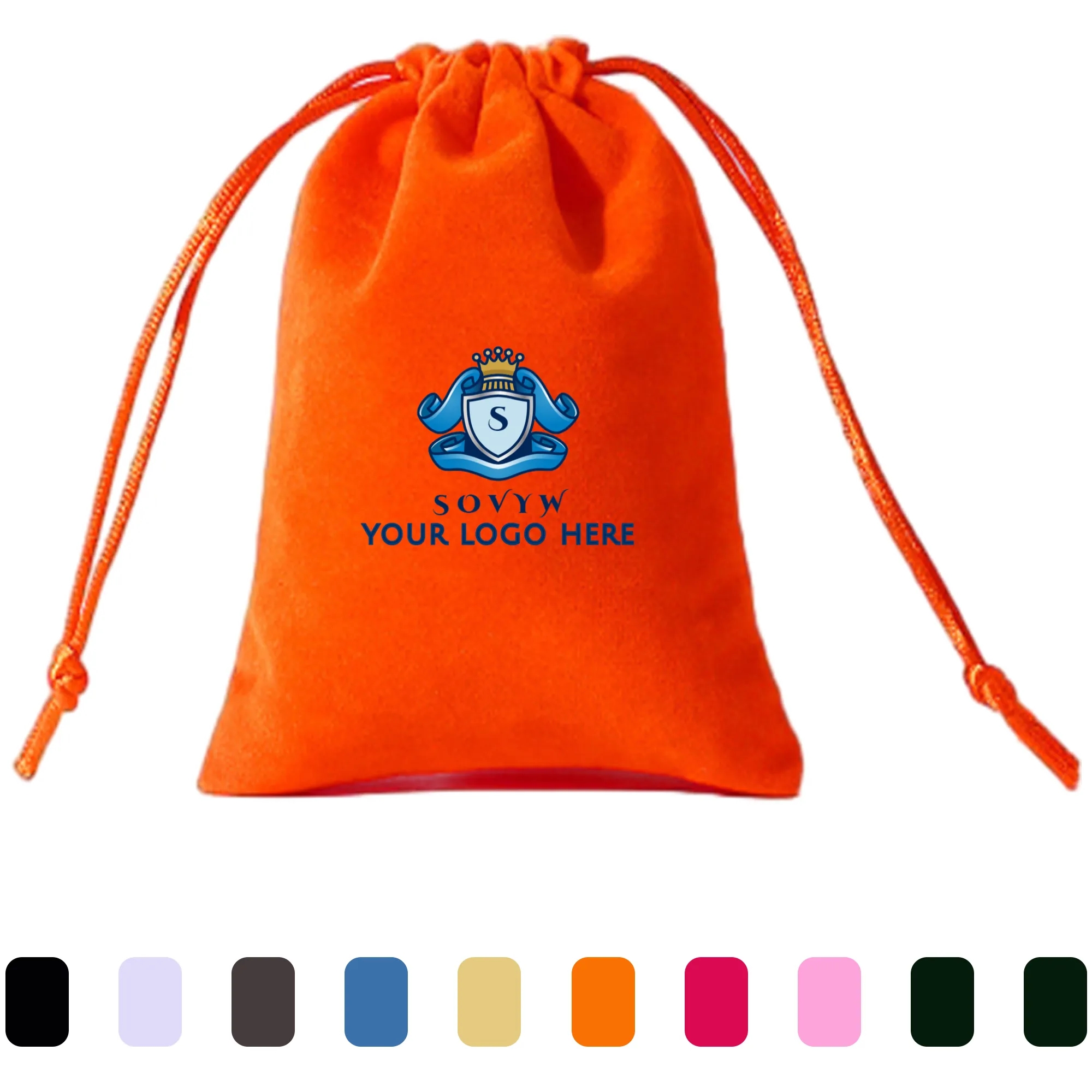 Delicate Velvet Drawstring Bag 1