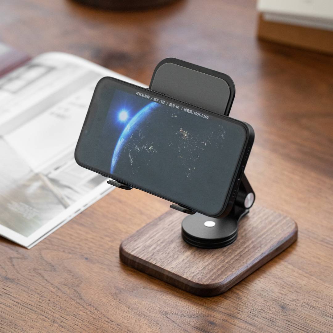 Black Walnut Phone Stand 5