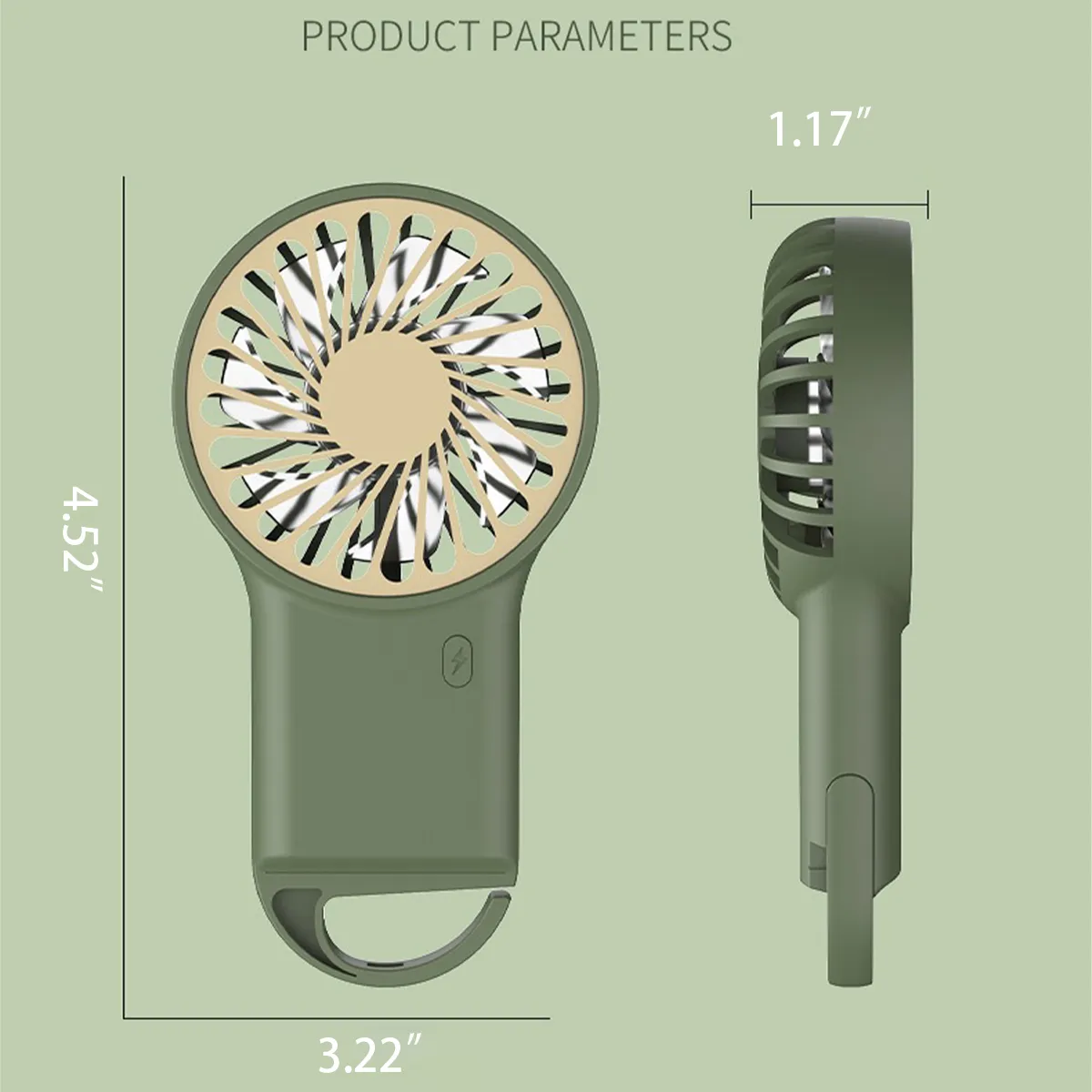 Handheld Mini Desktop Fan Portable Mountaineering Outdoor 6