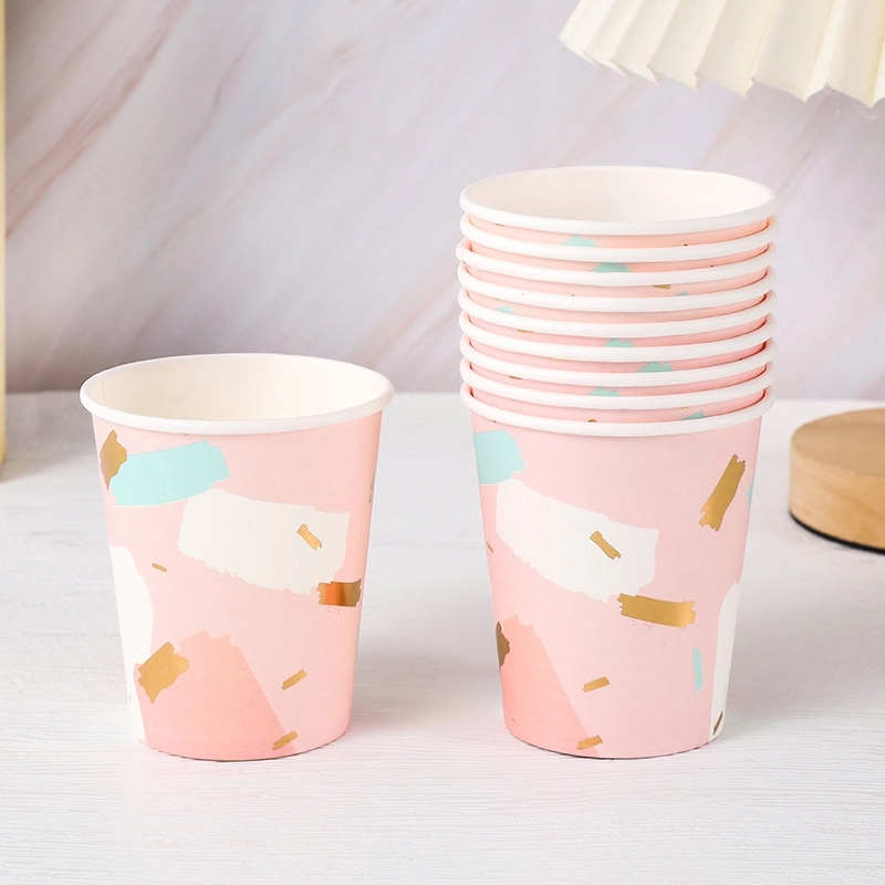 9 oz Disposable Party Picnic Beverage Ice Cream Paper Cup 9