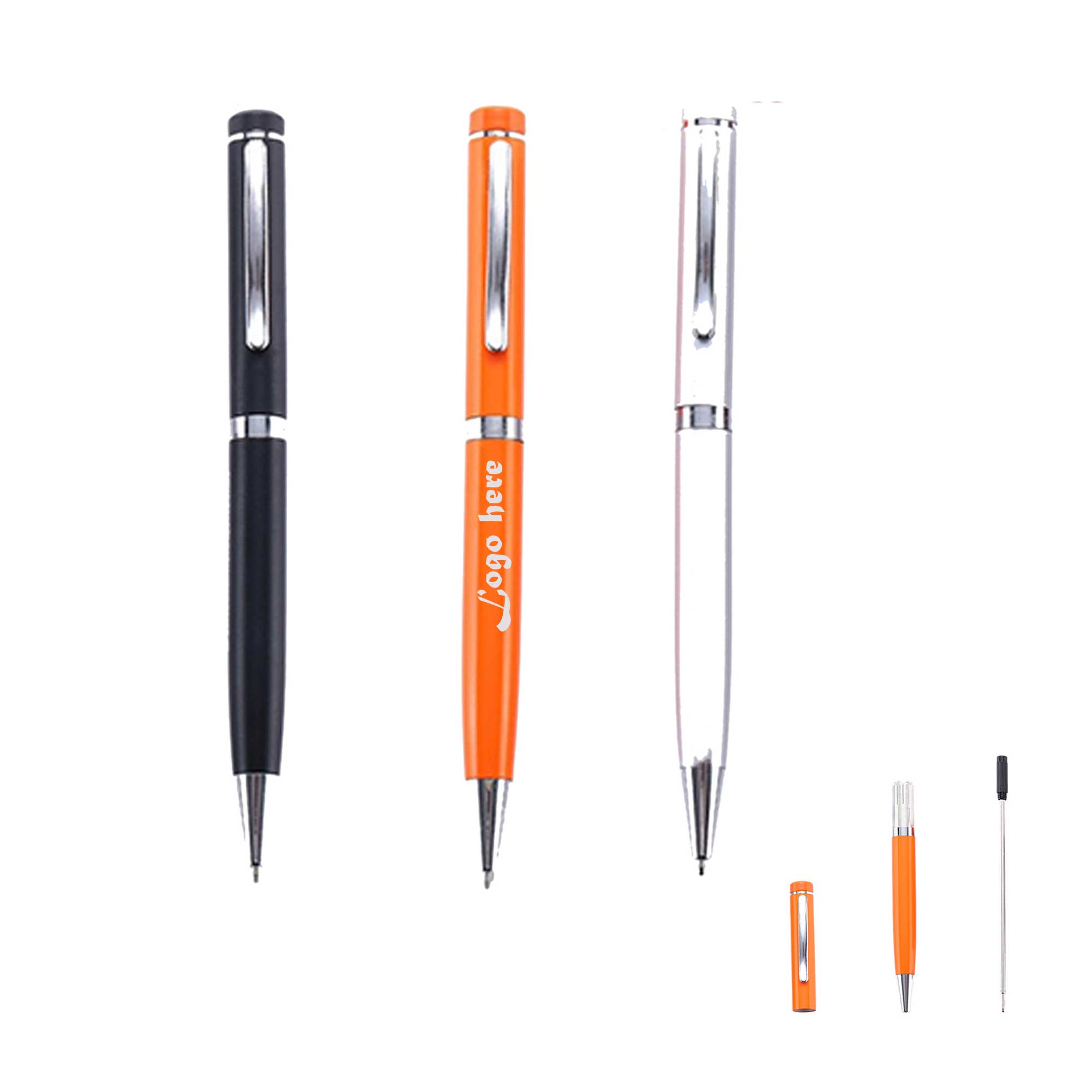 Metallic Retractable Ballpoint Pens 2