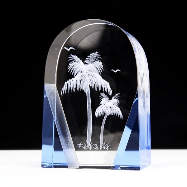 3D Laser Etched Crystal Awards 3