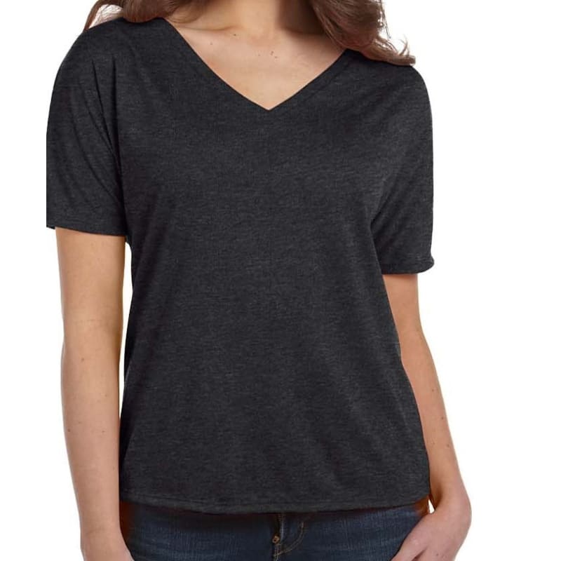 Bella Ladies Slouchy V-Neck T-Shirt 5