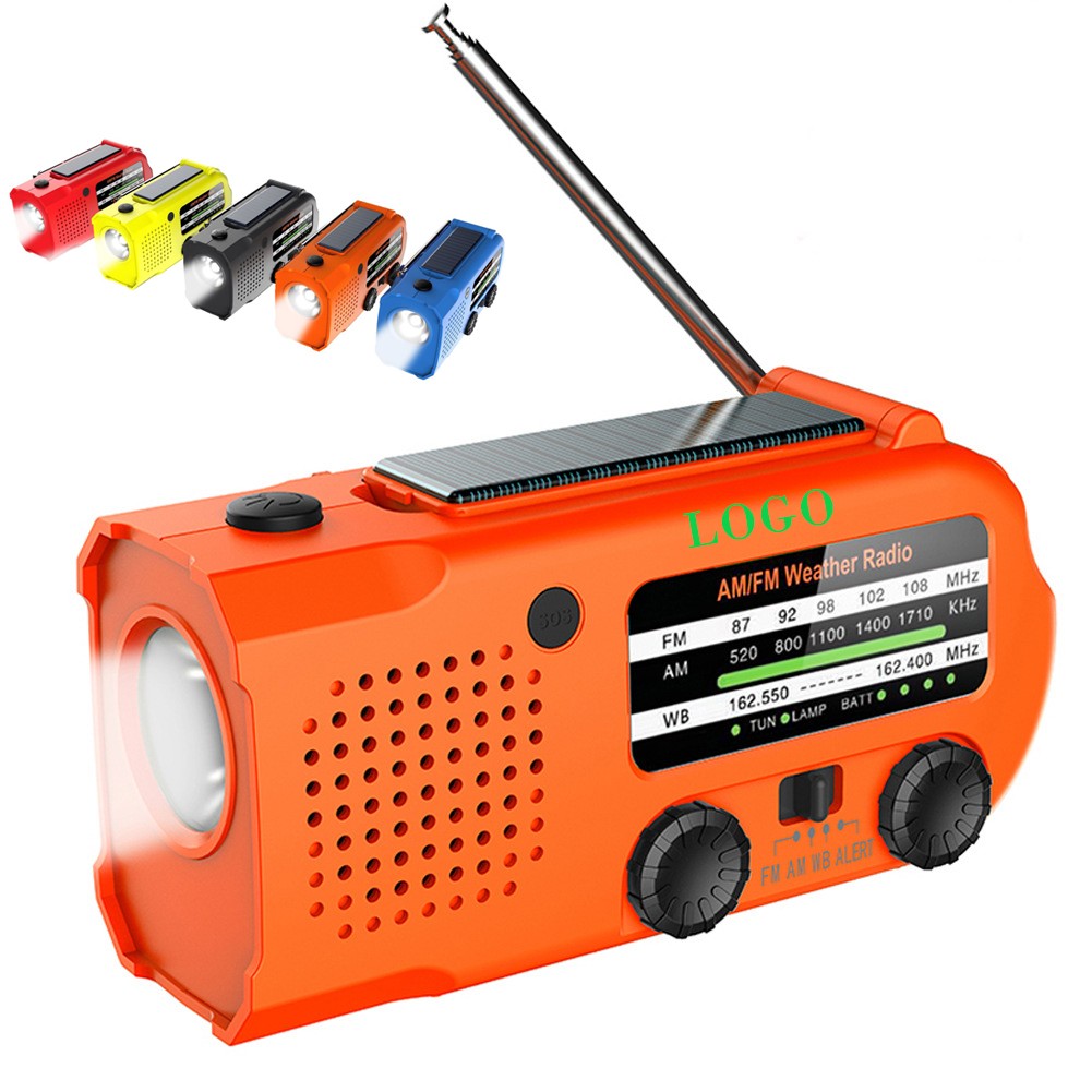 Emergency Hand Crank Solar Radio Flashlight 3