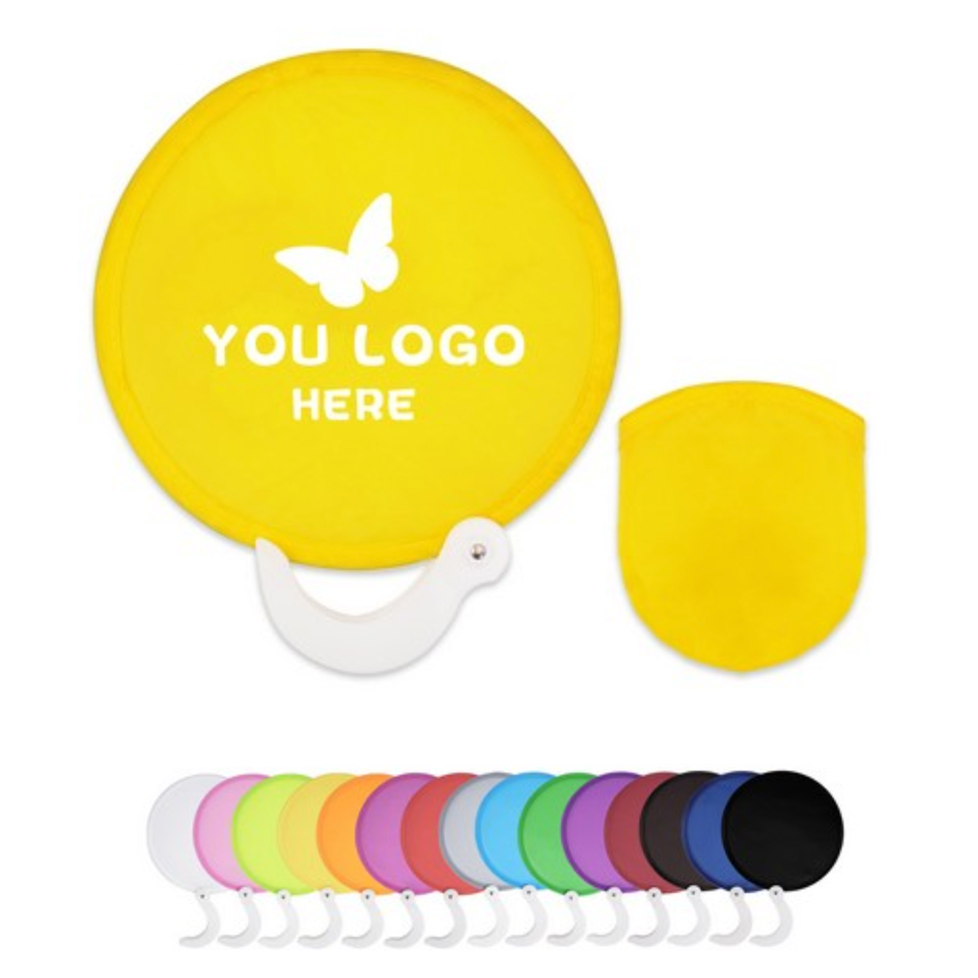 Foldable Round Nylon Fan w/Bag 1