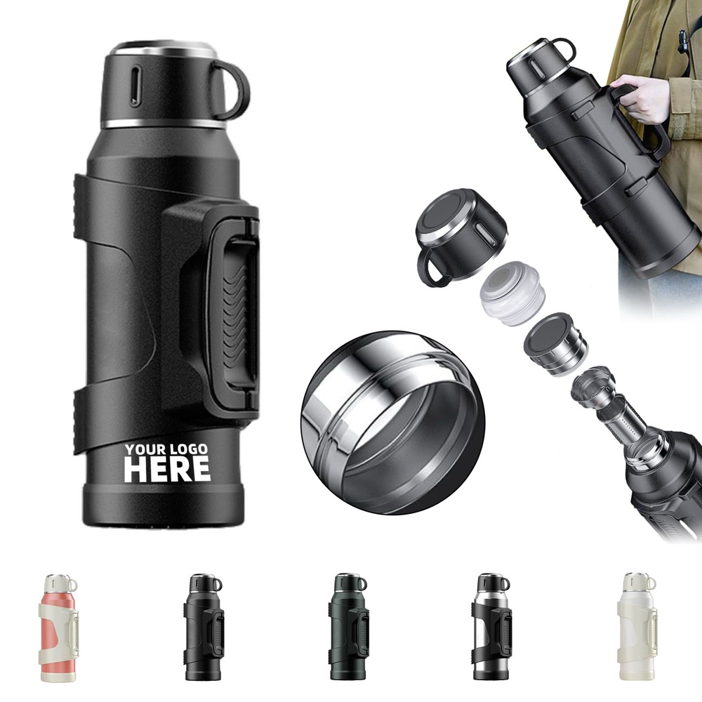High Capacity Insulated Flask, custom water bottle with logo imprint 2