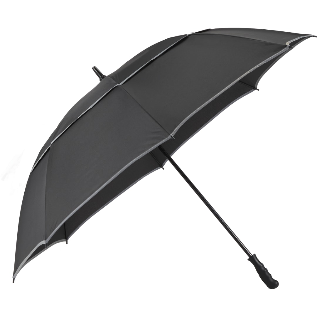62" RPET Golf Umbrella w/ Reflective Trim 48