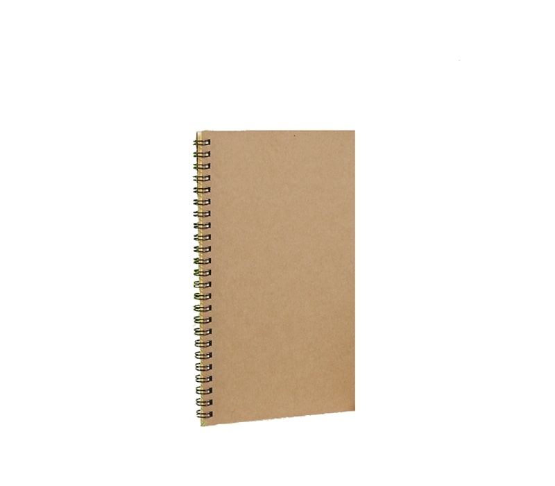 White Paper Card Spiral Business Notebook 7