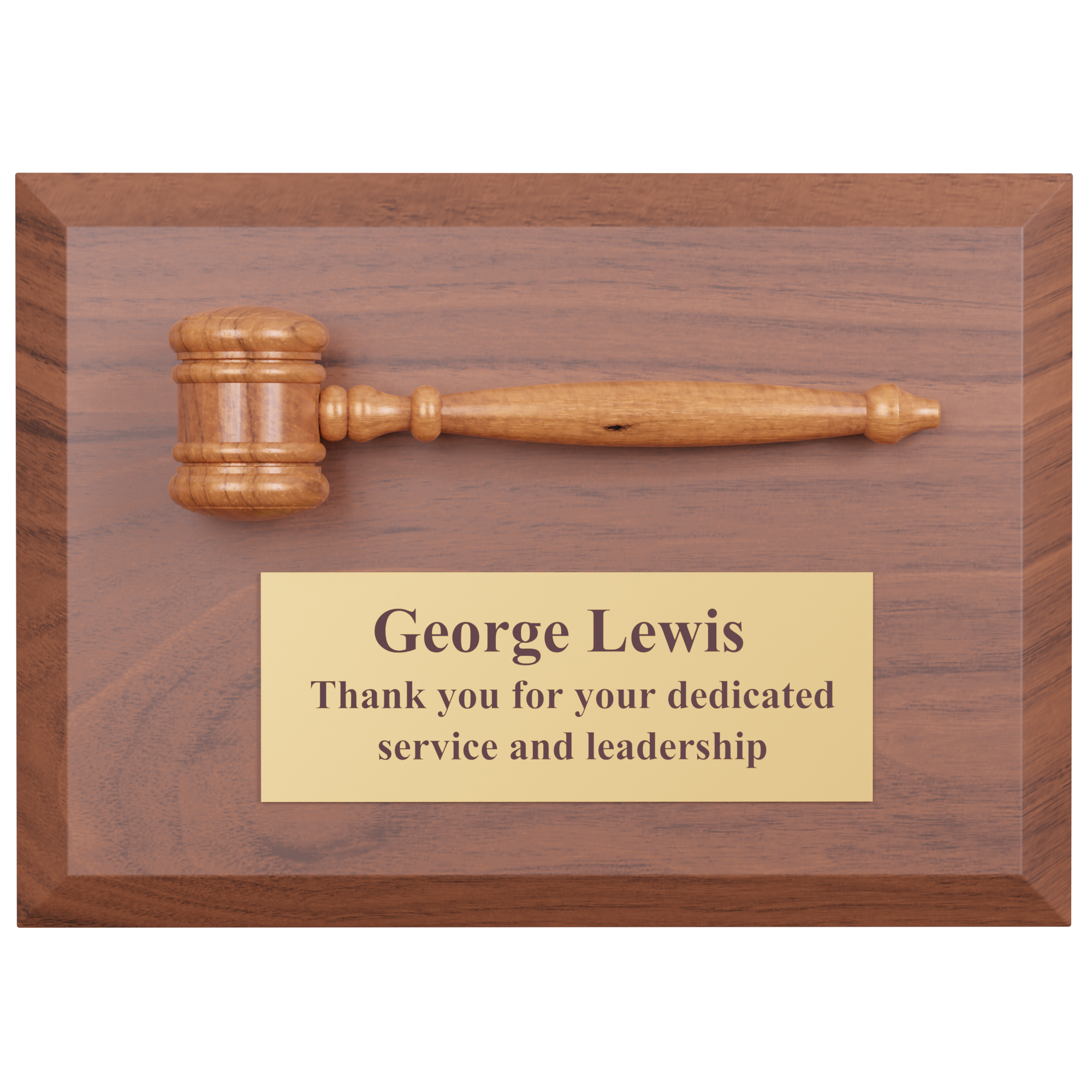 5" x 7" Gavel Plaque 2