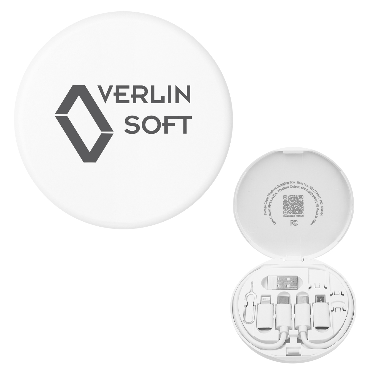 Charging Cord & Adapter Set In Wireless Charging Case 2