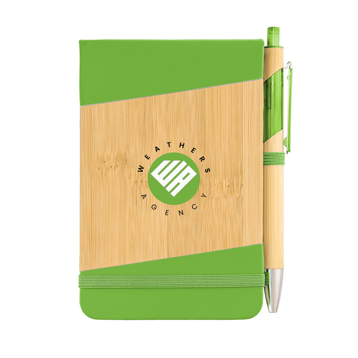 Bamboo Look Jotter & Pen 21