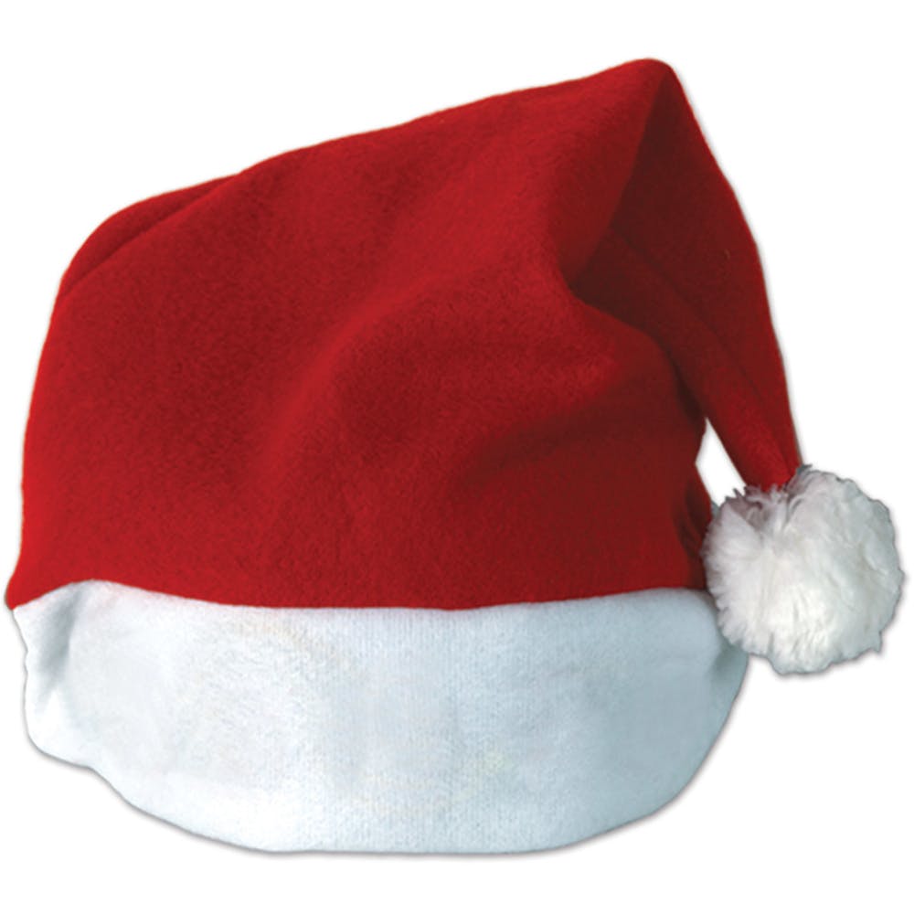 Plush Santa Hats - Red One Size 2