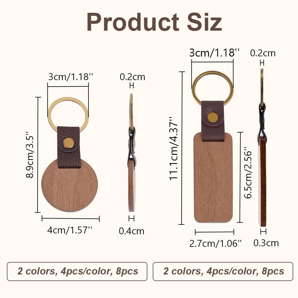 Wooden Key Chain 6