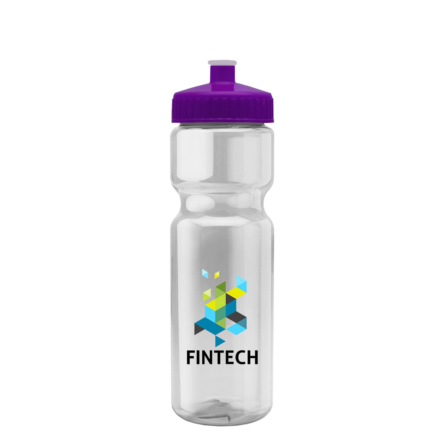 Champion - 28 oz. Transparent Bottle with Push pull and Digital Imprint 18