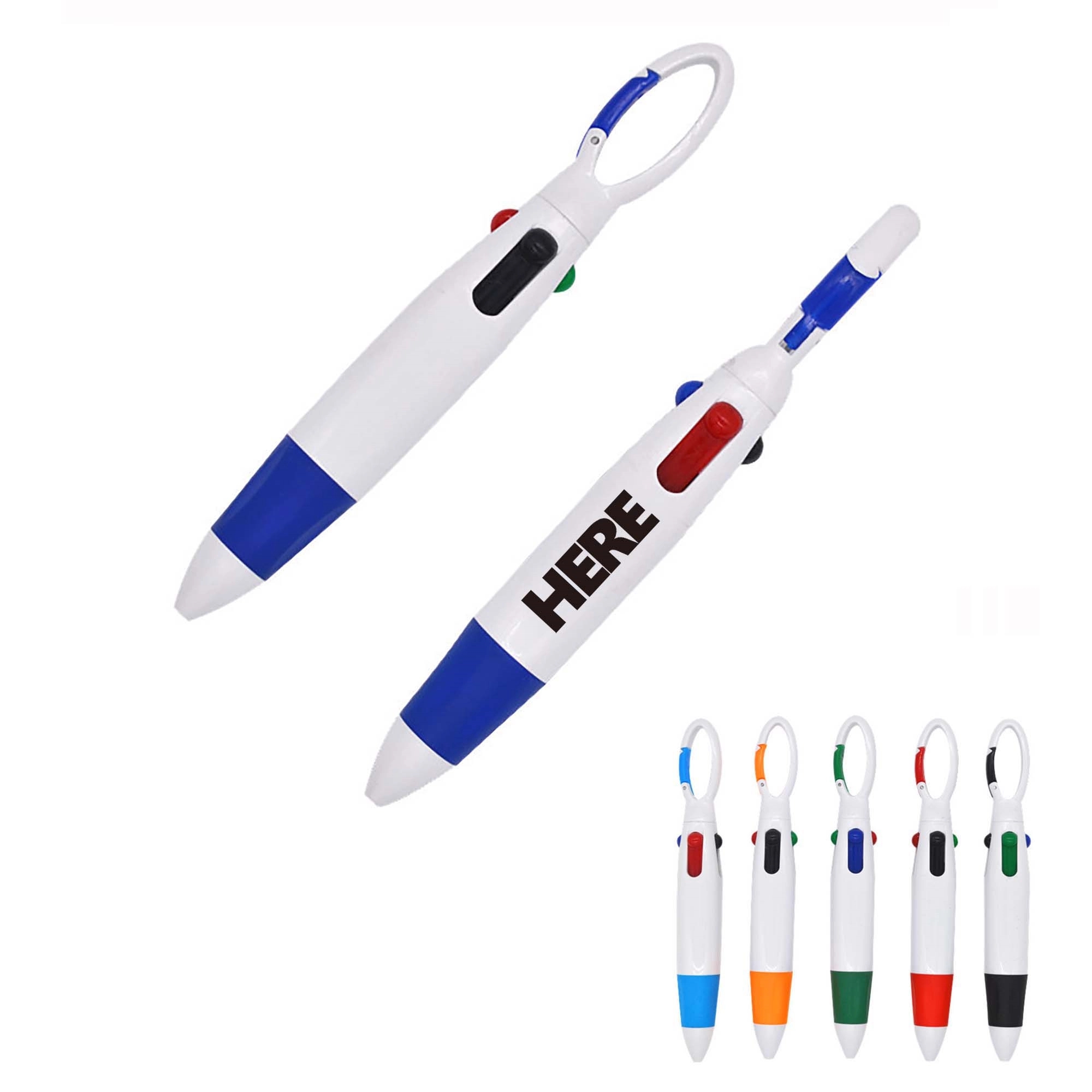 Four Color Carabiner Ballpoint Pen 2