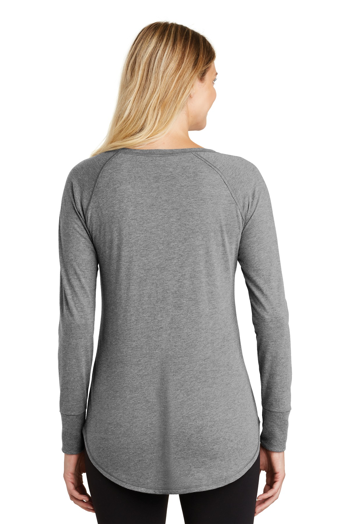 District Women's Perfect Tri Long Sleeve Tunic Tee. DT132L 19