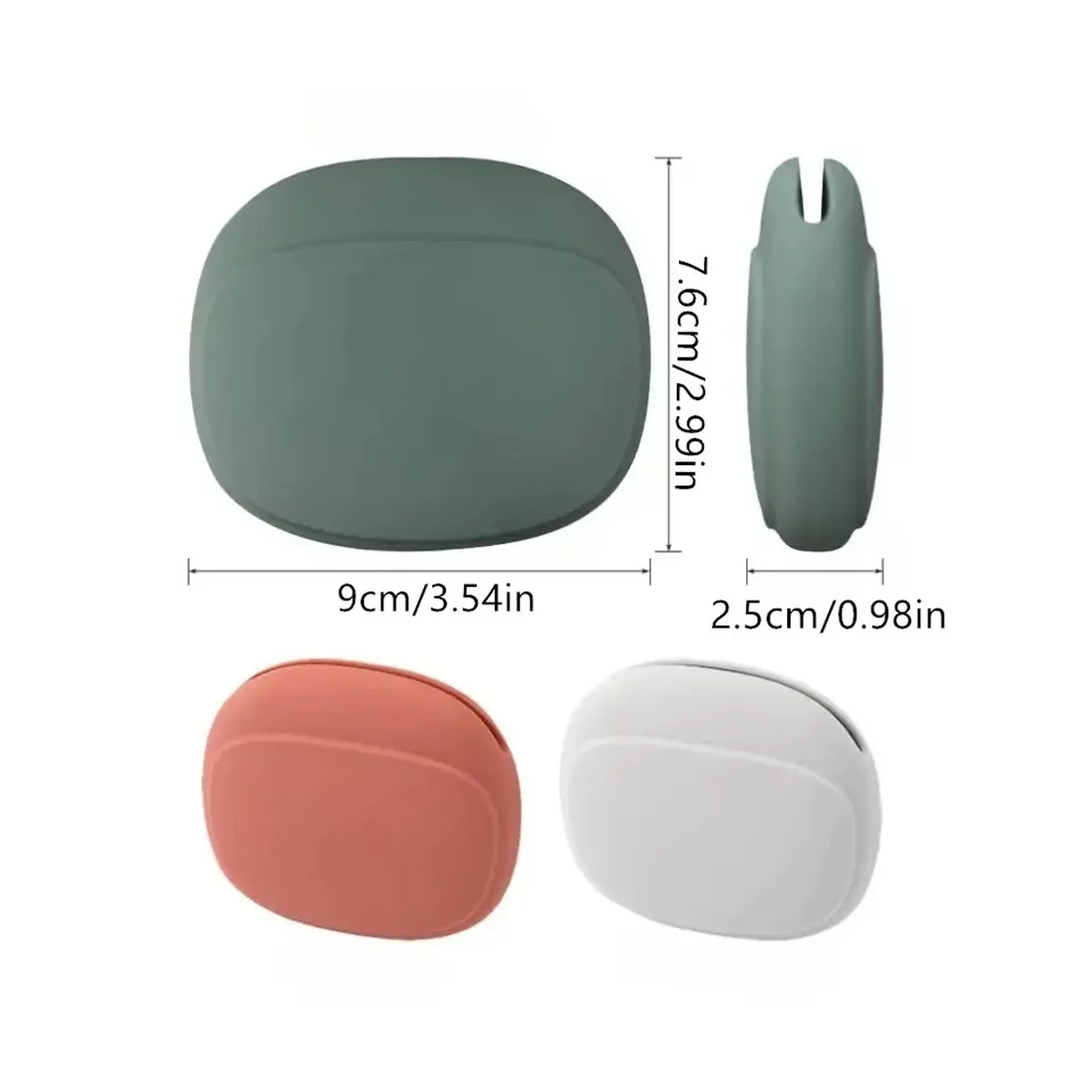 Portable Charging Cable Case Silicone Earphone Storage Bag 3