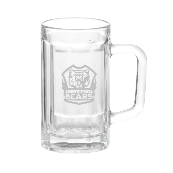 Chug 15 oz. Sports Fan Glass Beer Mug 9