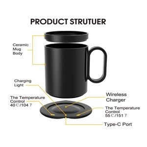2-in-1 Smart Coffee Mug Warmer with Wireless Charger 3