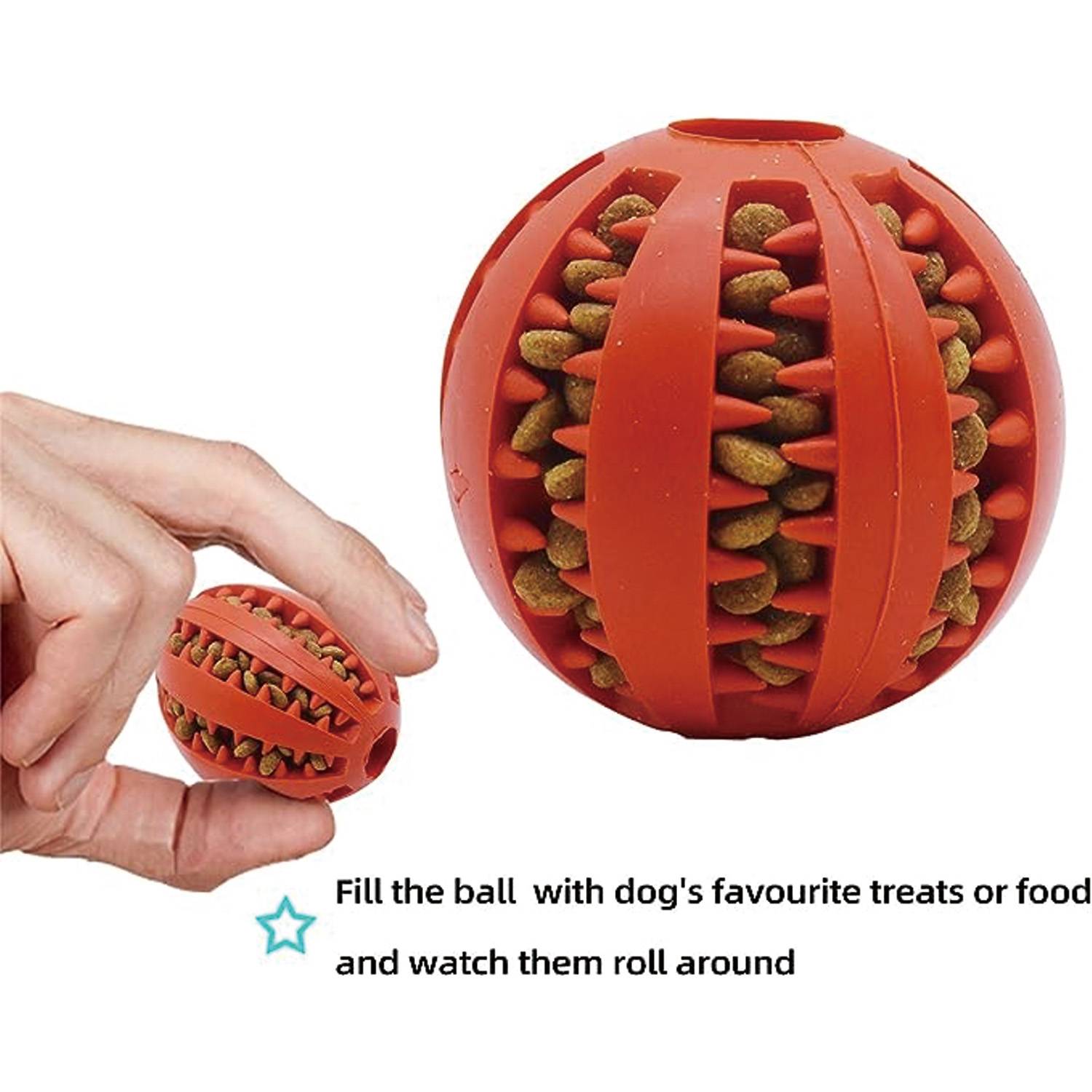 Nontoxic Bite Resistant Teething Balls Pet Toys 2
