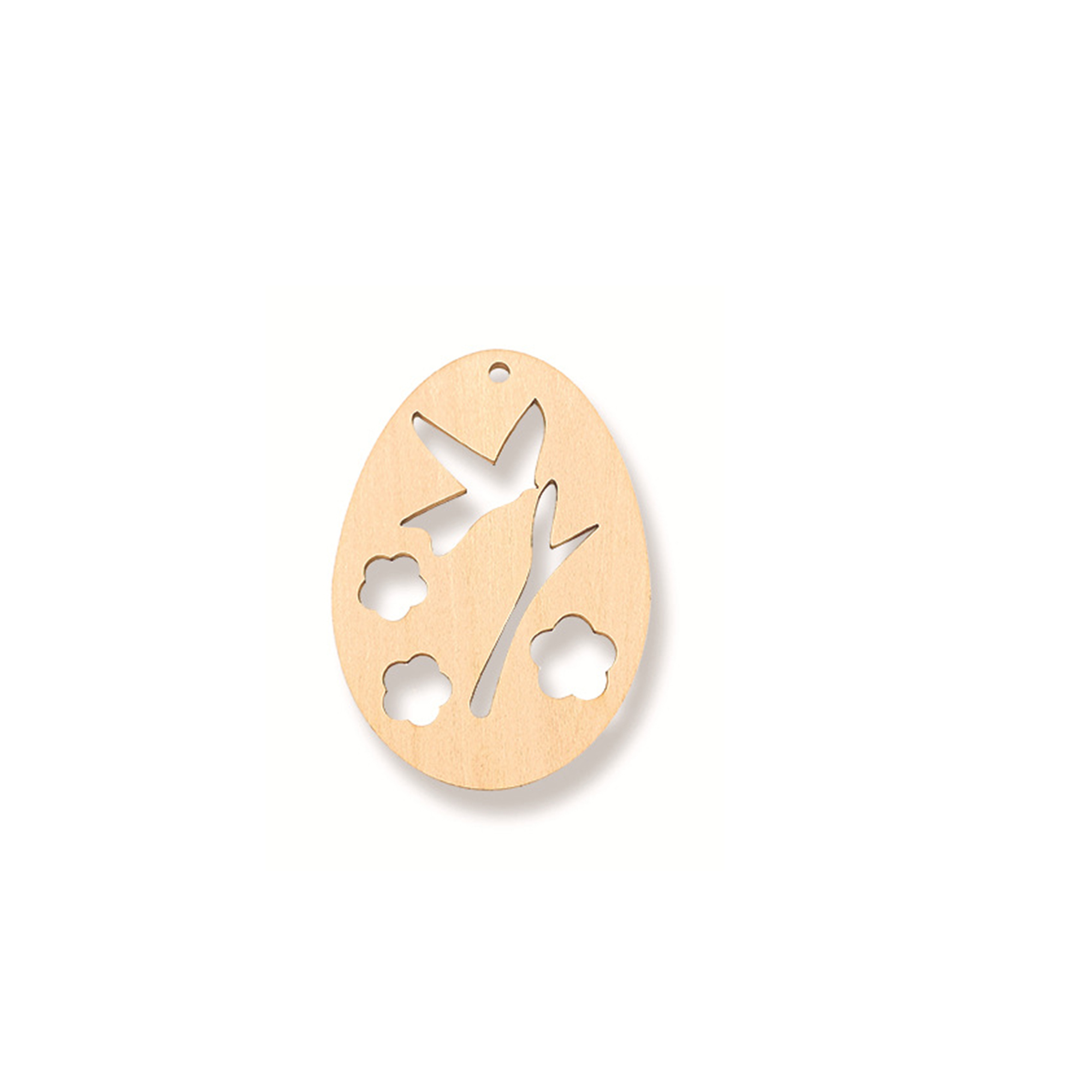Natural Wood Christmas Tree Pendant 31