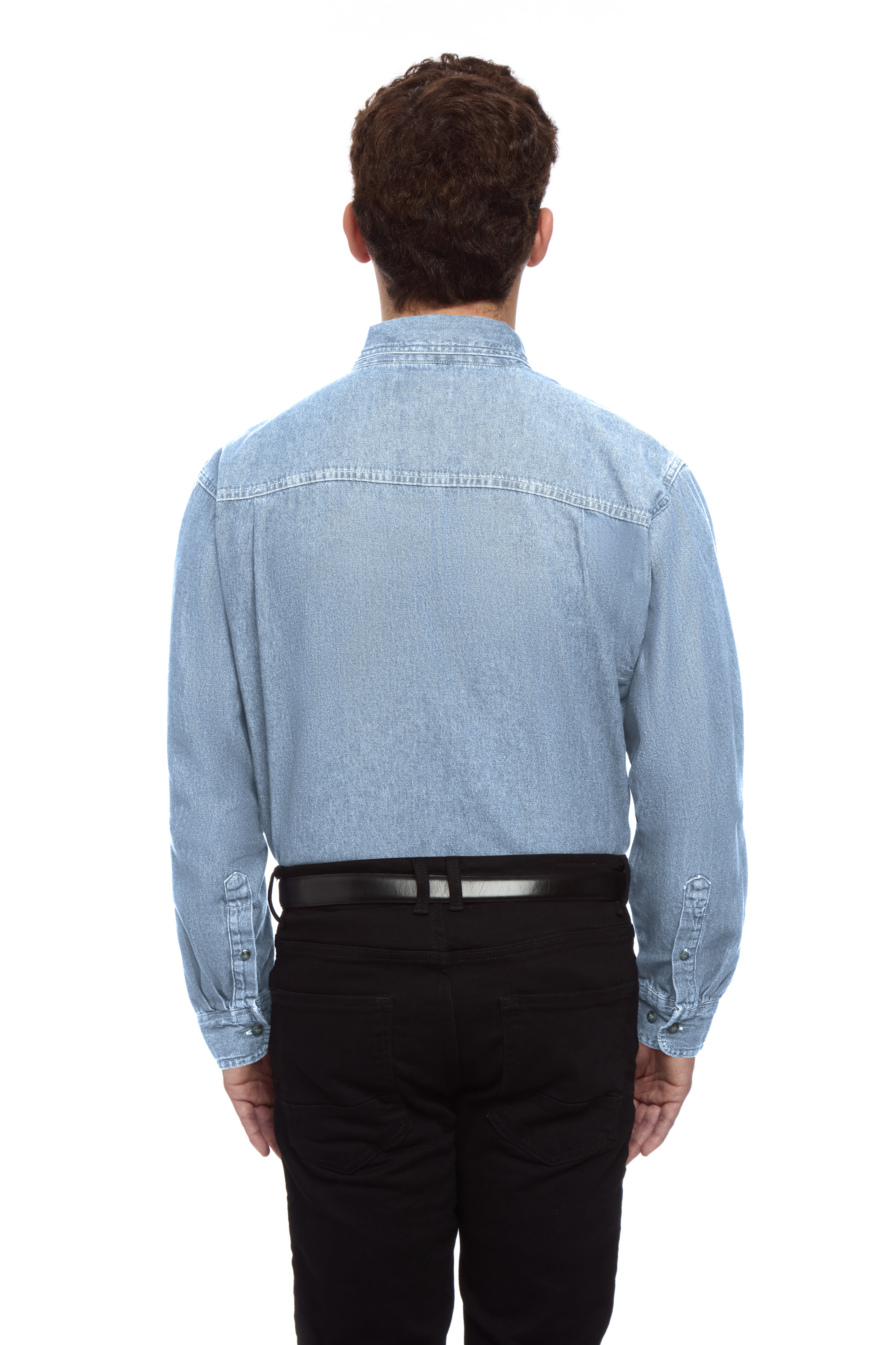 Men's L/S 100% Cotton Denim Shirt 6