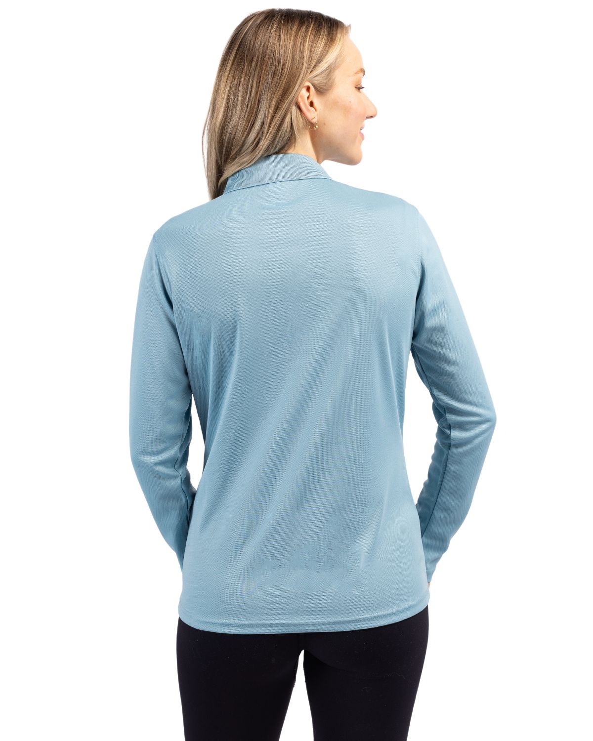 Clique Spin Solution-dyed Performance Pique Womens Long Sleeve Polo 30