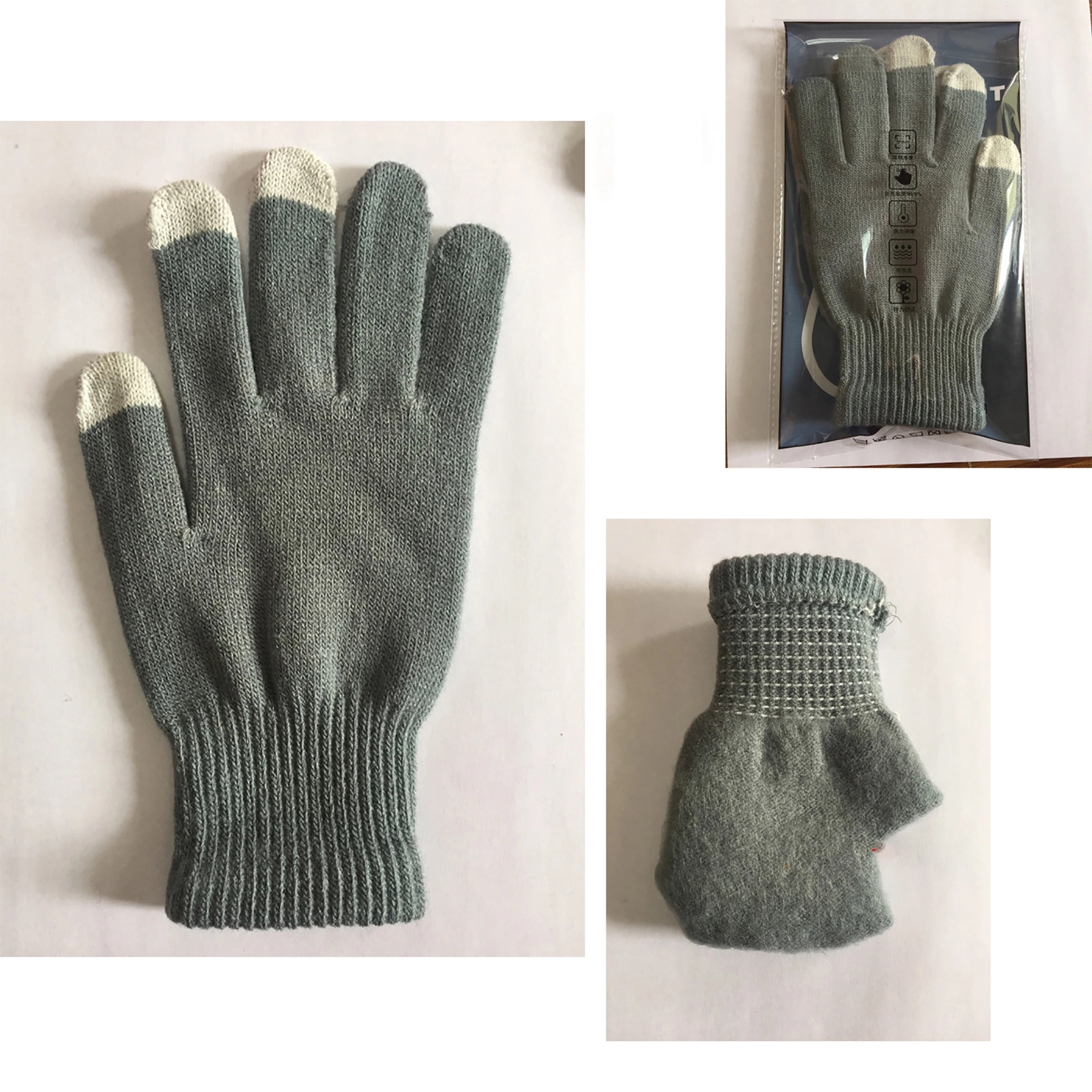 Winter Knit Touchscreen Gloves Windproof Anti-slip Mittens 4