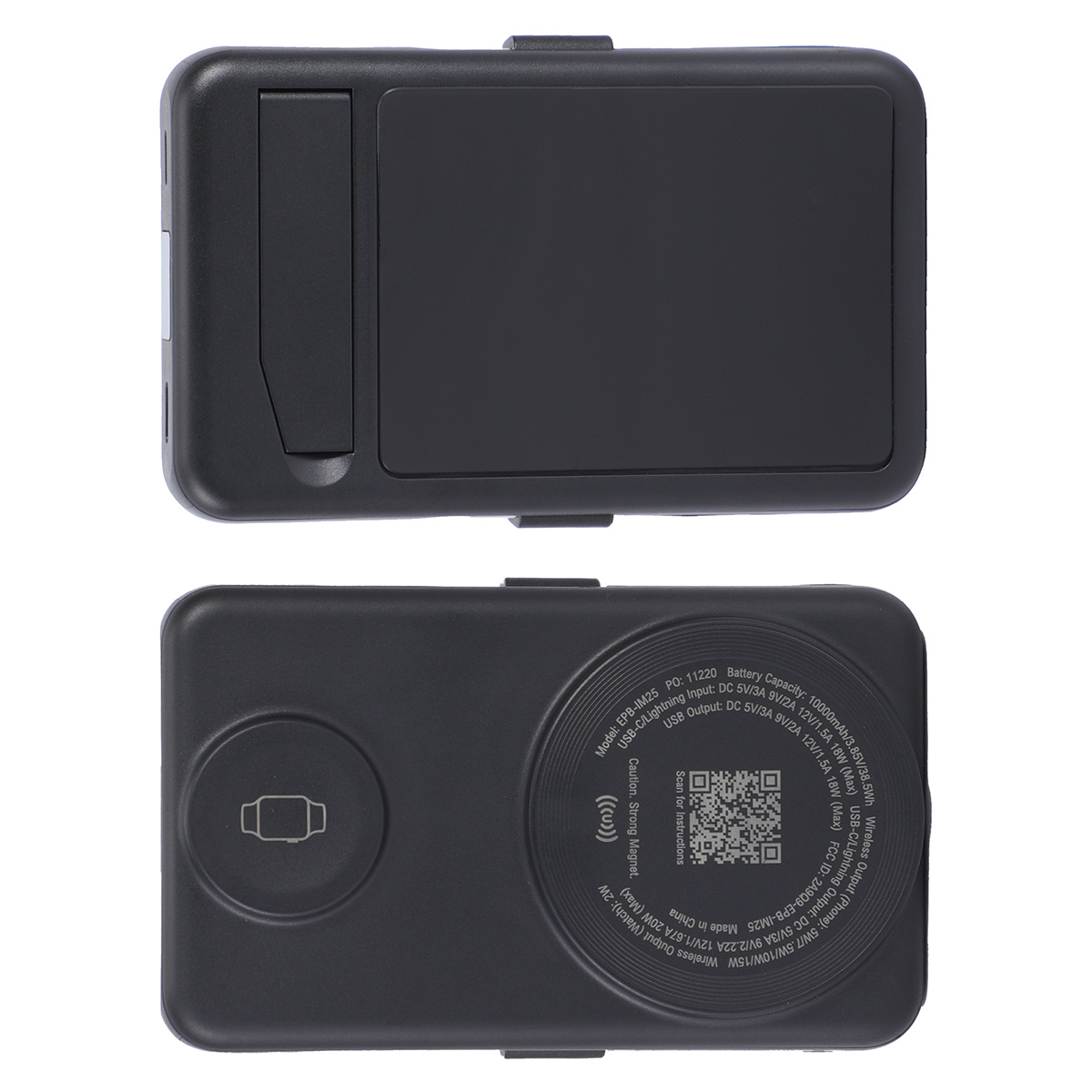 Imperial 10000mAh Light-Up Power Bank with Magnetic Wireless Charger, Watch Charger, Stand & Cable 8