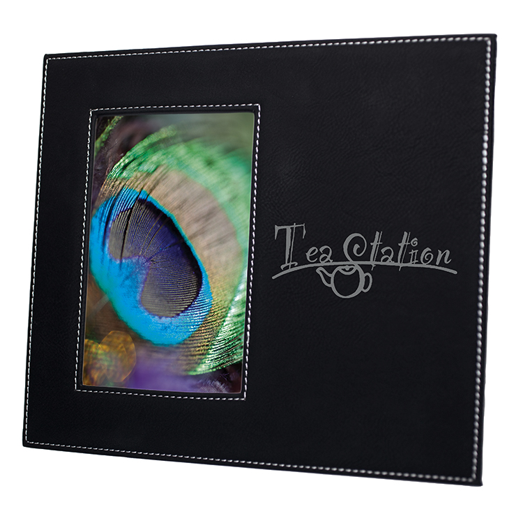 Black Leatherette Picture Frame