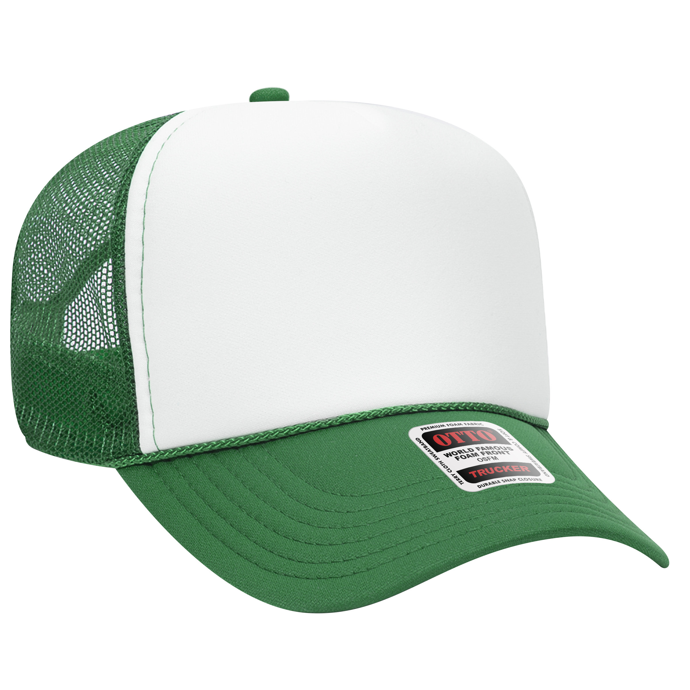 OTTO CAP® 5 Panel Mid Profile Mesh Back Trucker Hat 57